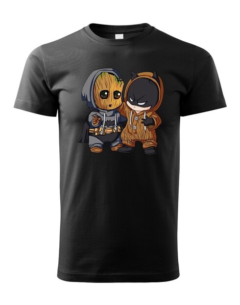Detské tričko Batman a Groot