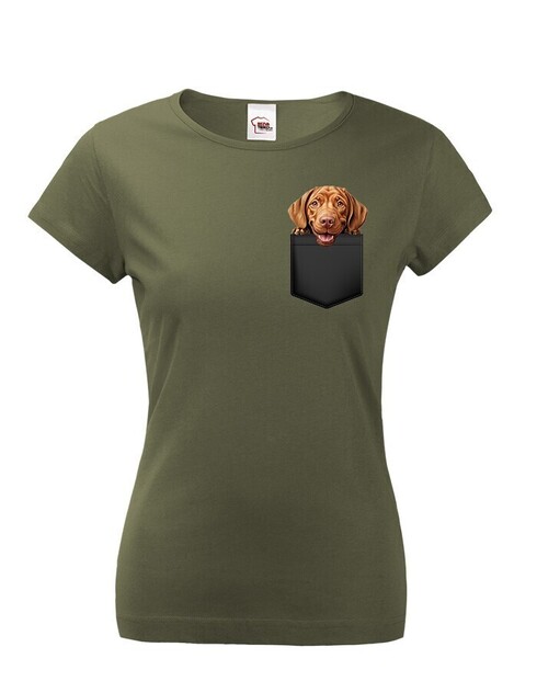 Dámské tričko Maďarský stavač v kapsičce