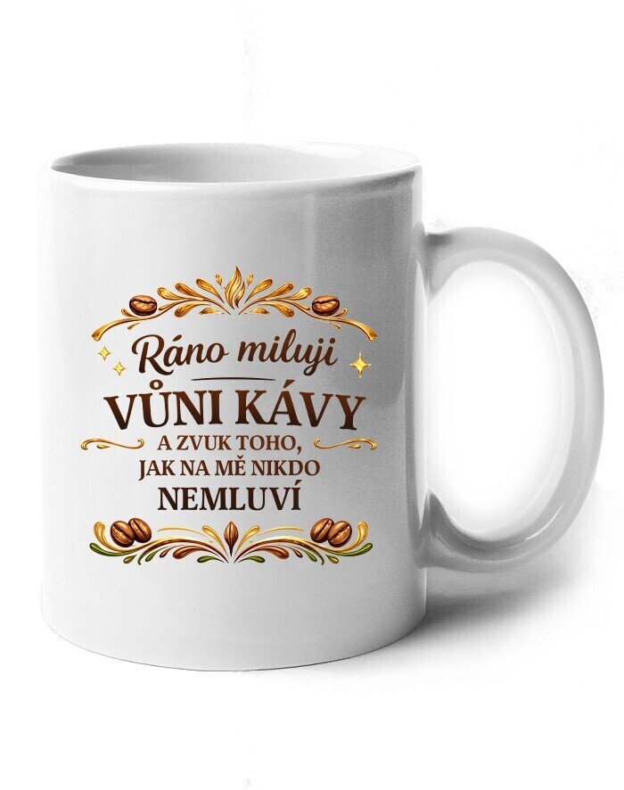 Keramický hrnček - Milujem vôňu kávy