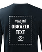 Pánská mikina bez kapuce s vlastním potiskem