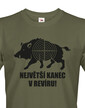 Pánske tričko nielen pre poľlovníkov Najväčší kanec v revíre