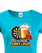 Dámske tričko Šípky a pivo