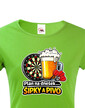 Dámske tričko Šípky a pivo