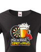 Dámske tričko Šípky a pivo