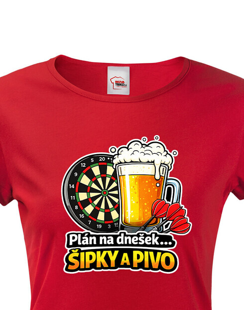 Dámske tričko Šípky a pivo