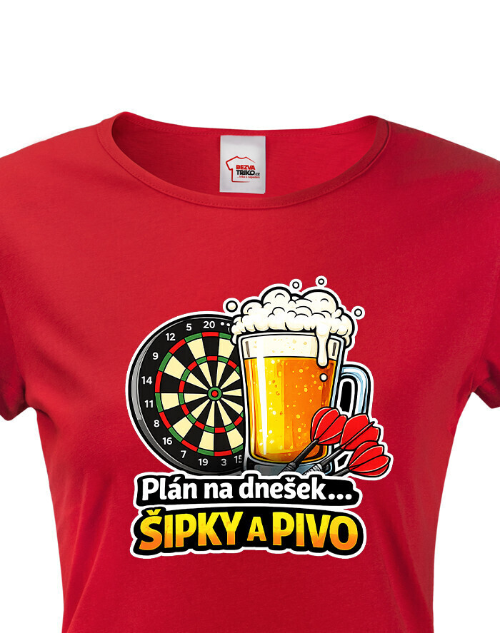 Dámske tričko Šípky a pivo