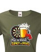 Dámske tričko Šípky a pivo