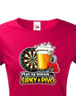 Dámske tričko Šípky a pivo