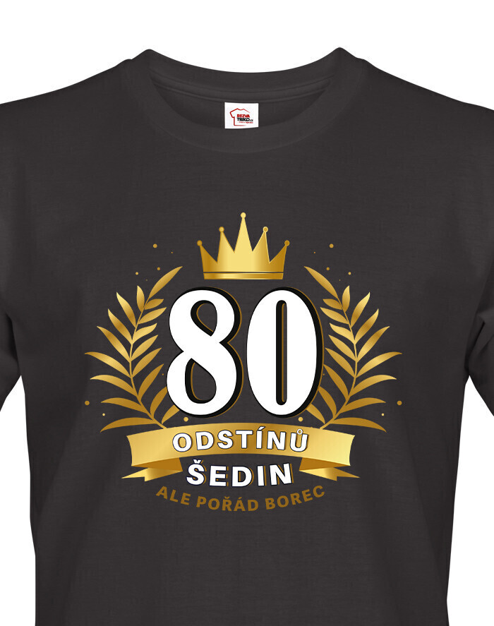 Pánské tričko k 80. narodeninám