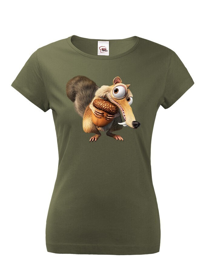 Dámské tričko Veverka Scrat