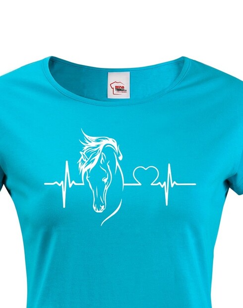 Dámské tričko Tep a kôň 2