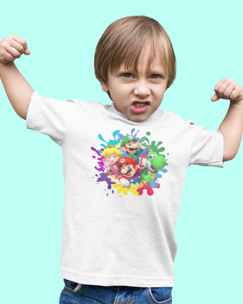 Detské tričko Super Mario postavičky