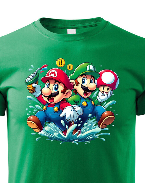 Detské tričko Super Mario a Luigi