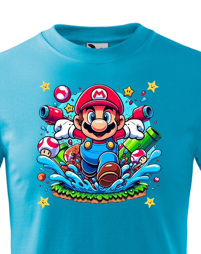 Detské tričko – Super Mario vodná akcia