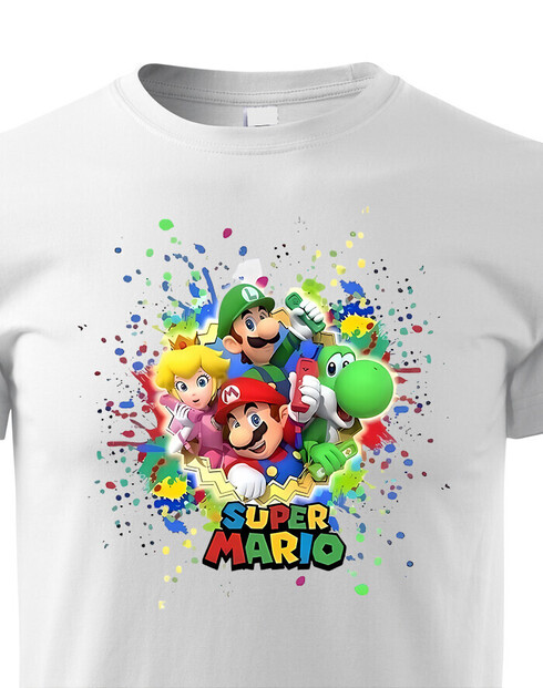 Detské tričko Super Mario postavičky 2