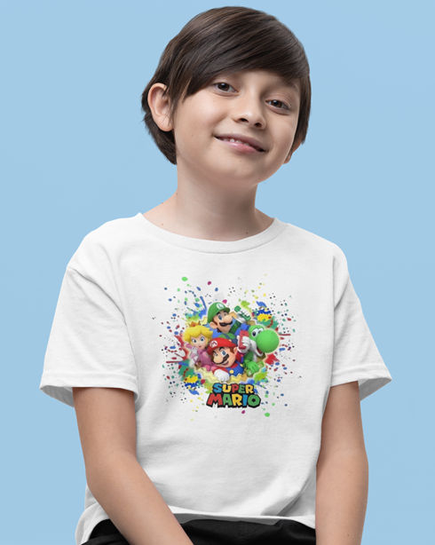 Detské tričko Super Mario postavičky 2