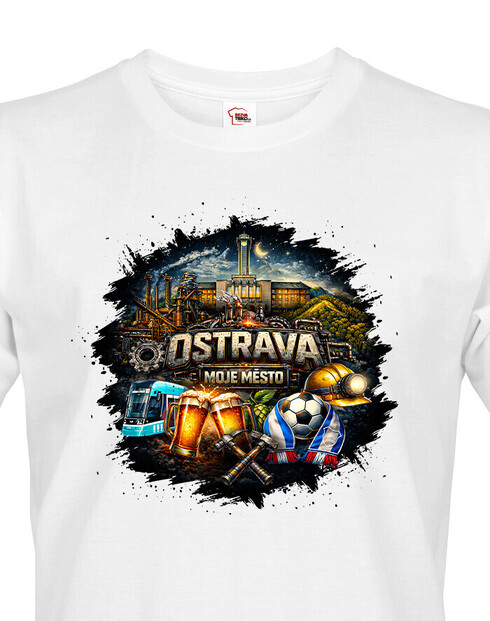 Pánske tričko Ostrava - Moje Mesto