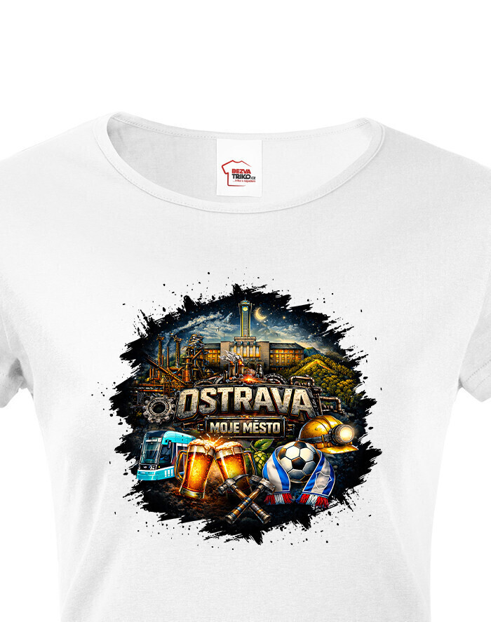 Dámske tričko Ostrava - Moje Mesto