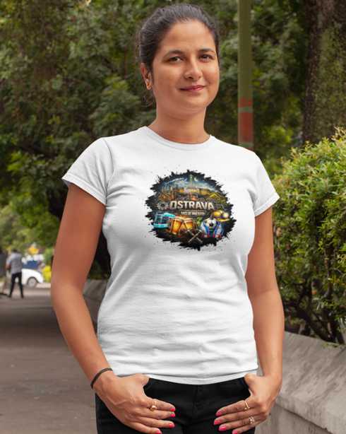 Dámske tričko Ostrava - Moje Mesto