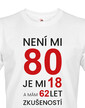 Pánské tričko k 80. narodeninám Není mi 80