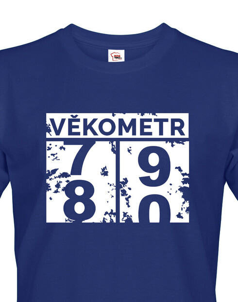 Pánské tričko k 80. narodeninám Vekometer