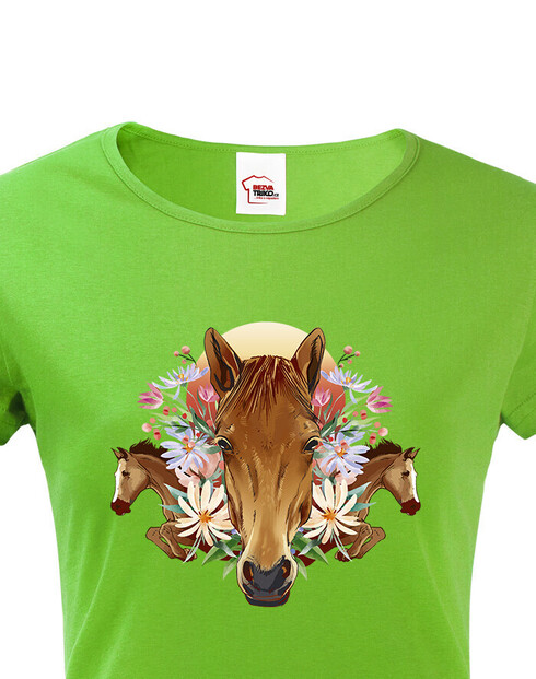 Dámské tričko s koňom