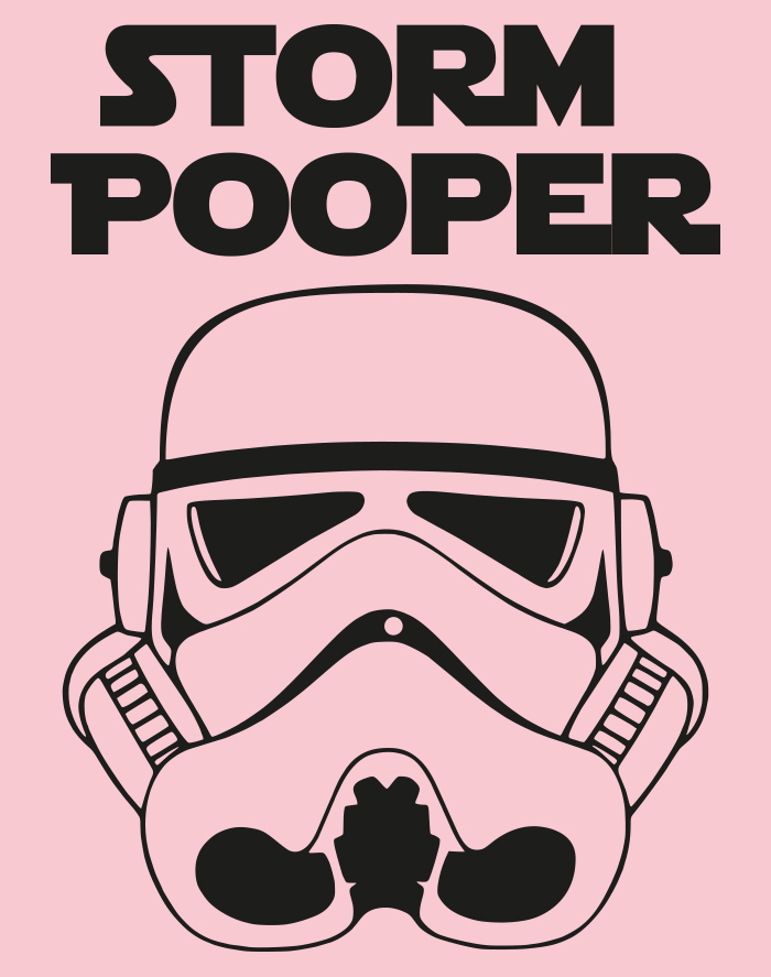 Body s potlačou Star Wars Storm Pooper