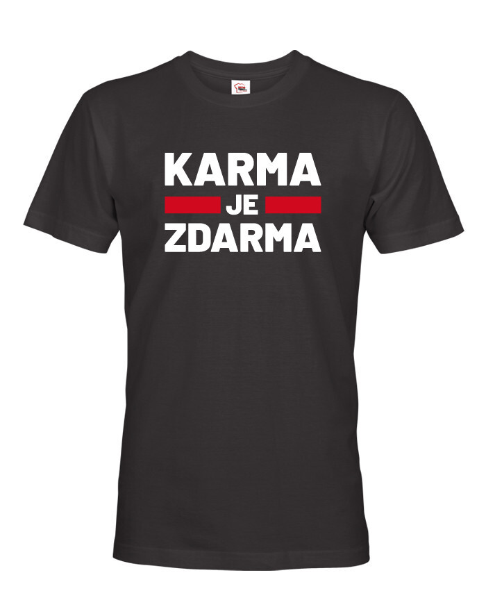 Pánske tričko Karma je zdarma