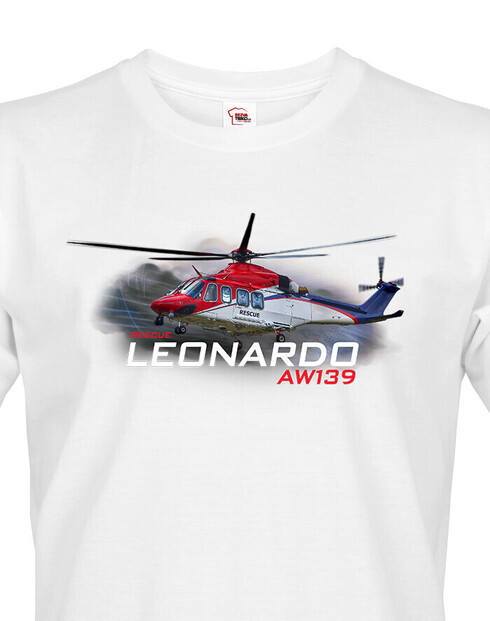 Pánské tričko Leonardo AW139 Rescue