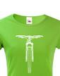 Dámske tričko MTB s horským bicyklom