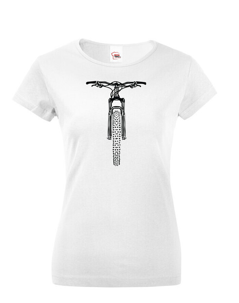 Dámske tričko MTB s horským bicyklom