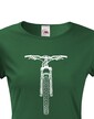 Dámske tričko MTB s horským bicyklom