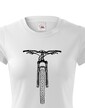 Dámske tričko MTB s horským bicyklom
