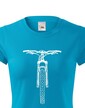 Dámske tričko MTB s horským bicyklom