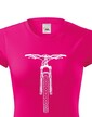 Dámske tričko MTB s horským bicyklom