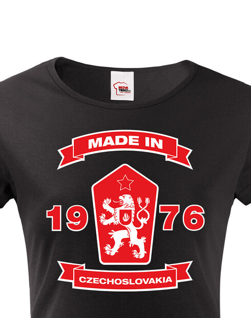 Dámske tričko s levom a znakom ČSSR