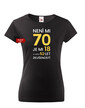 Dámske tričko k 70. narodeninám