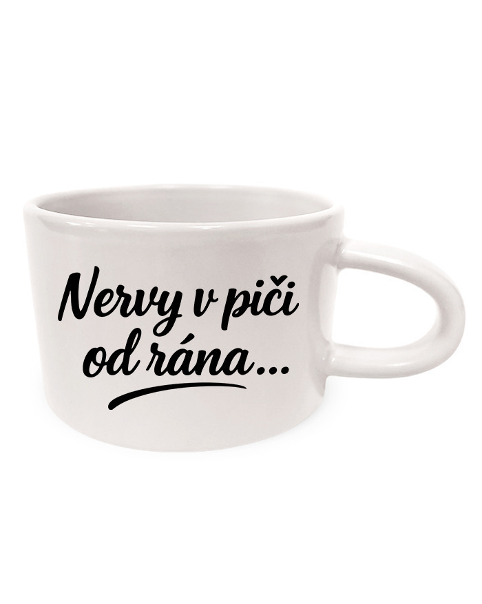 Hrnek makronka - Nervy v piči od rána