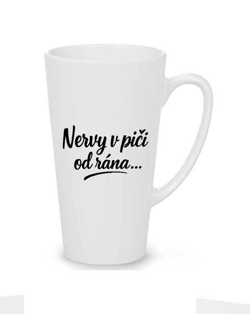 Hrnek latte 500 ml - Nervy v piči od rána