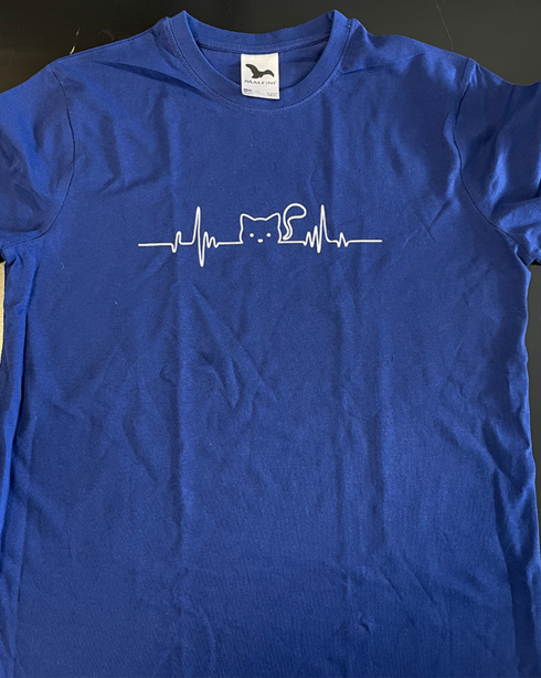 Dětské triko tep kočky 2