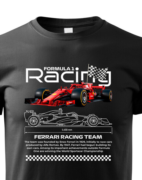Detské tričko F1 - Ferrari