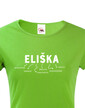 Dámske tričko k meninám Eliška