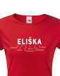 Dámske tričko k meninám Eliška