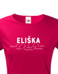 Dámske tričko k meninám Eliška