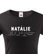 Dámske tričko k meninám Natálie