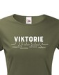 Dámske tričko k meninám Viktorie