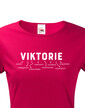 Dámske tričko k meninám Viktorie