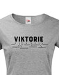 Dámske tričko k meninám Viktorie