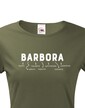 Dámske tričko k meninám Barbora