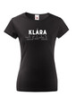 Dámske tričko k meninám Klára
